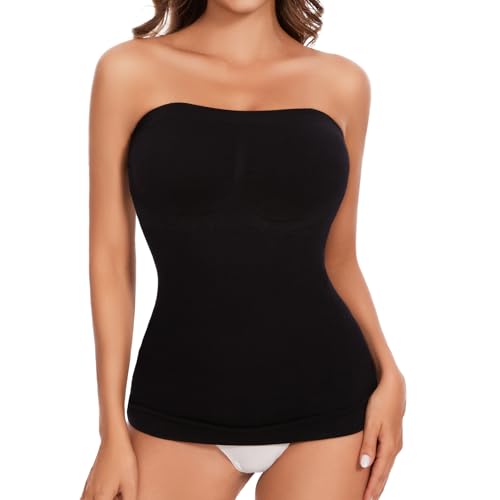 Strapless Shapewear Tank Tops Tube Tops for Women Cami Shaper Tummy Control Slimming Camisoles Compression