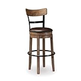 Ashley Furniture Signature Design - Pinnadel Swivel Bar Stool - Pub Height - Light Brown