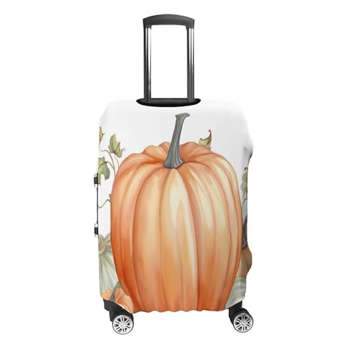 Travel Wheeled Suitcase Sleeve Dustproof Anti-scratch Fall Watercolor Pumpkins Luggage Case Protective Cover For 19-32 Inch Luggage4