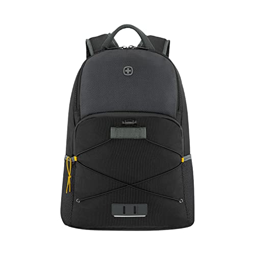 Wenger Zaino Porta Pc Trayl Con Tasca Per Tablet, Notebook 15,6”, Tablet 10”, 22 L, Uomo Donna, Ufficio Viaggi Di Lavoro Università, Nero, Sostenibile