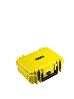 B&W International GmbH International GmbH Outdoor Case Hartschalenkoffer Typ 1000 leer (Hardcase Koffer IP67, ohne Inhalt, wasserdicht, Innenmaß 25x17,5x9,5cm, Gelb), 1000/Y, Typ 1000 - Innenmaß 25x17x9cm – Ansicht 5