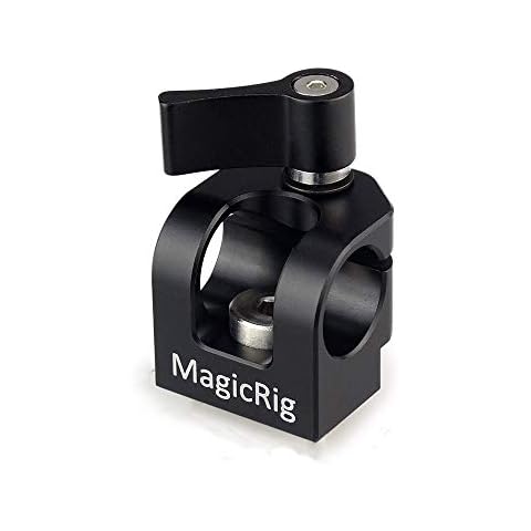 MAGICRIG Single Hole 15mm Rod Clamp for ARRI-Type Accessory Mount on Camera Handle/Cage/Plate for Rod Extension DSLR Camera Rig Cover