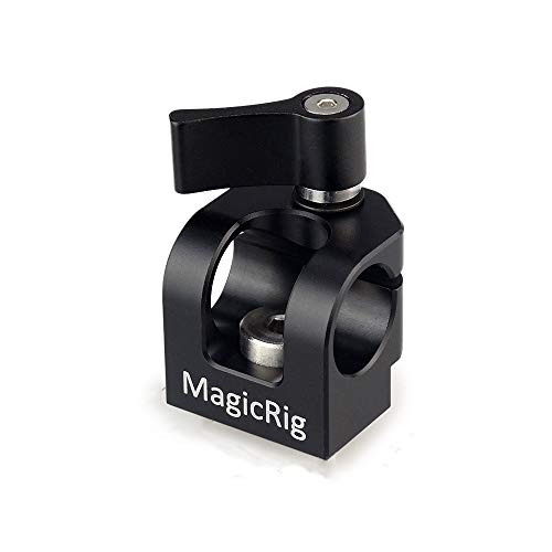 MAGICRIG Single Hole 15mm Rod Clamp for ARRI-Type Accessory Mount on Camera Handle/Cage/Plate for Rod Extension DSLR Camera Rig