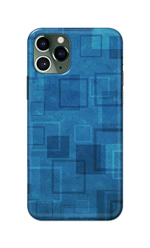 Image of Printed Hard Back Cover Case for Apple iPhone 11 Pro Back Cover (Plain Azure Blue) -1302