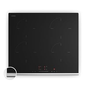 Klarstein Verosteel Induktionskochfeld 60cm - 4-Zonen Kochfeld Induktion, 7400W Boost, Touch-Slider, Timer, Kindersicherung, Restwärmeanzeige, Ceran Glas, Einbau Induktionsherd