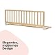 Safety 1st Wooden Bed Rail 110cm, Bettgitter Rausfallschutz, 18 Monate–5 Jahre, Verstellbares Bettschutzgitter, Automatische Sperre, FSC®-zertifiziertes Holz, Leicht zu Falten und Lagern, Natural Wood