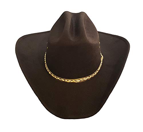 Men's Classic Western Cattleman Suede Black, White, Hard Black, Tan Straw Cowboy Hats (Suede Black, L/Xl) #TOP1