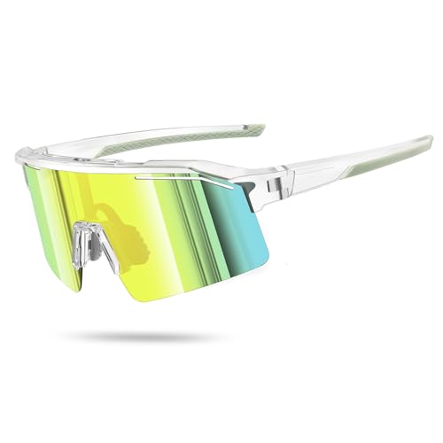 Sunbowglint Polarized Sports Sunglasses for Men Women Unbreakable TR90 Frame UV400 Protection Goggles Baseball Cycling Fishing Glasses by Sunbowglint - Used condition - US$20.46
