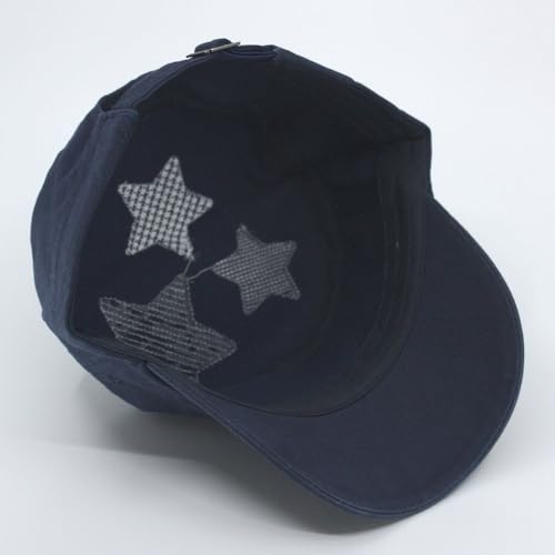 Image of The Vintage Year Heavy Stitching Washed Cotton Cadet Hat - Durable Military Baseball Cap for Men & Women, Outdoor Casual Wear