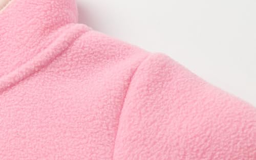 Image of LittleSpring Boys Girls Polar Fleece Jackets Fur Lined Zip Up Warm Winter Coat