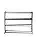 Sunbeam 12-Pair Shoe Rack, Black