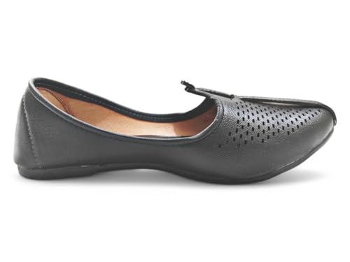 Image of Vestra Aura Ventura Men's Ethnic Mojari Premium Handmade Traditional Footwear Laser Cuts