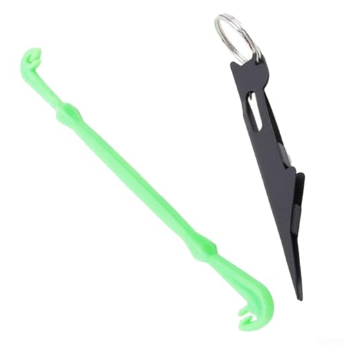 Fly Fishing Nail Knot Tying Tool Kit – Steel & Plastic Loop Tyer for Fast, Secure Fishing Line to Hook Connection, Disgorger Included – for Ideal for Carp & Fly Fishing (-Set)