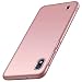 Produktbild FHXD Kompatibel mit Samsung Galaxy A10 Hülle Ultra Dünn Anti-Schock Anti-Kratzer Anti-Fingerprint Handyhülle Scrubs PC-Hartschale Schutzhülle-Rose Gold