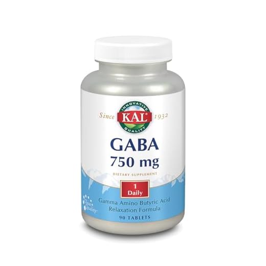 KAL GABA 750 Mg| 90 Comprimidos| Sin Gluten| Apto Para Veganos|
