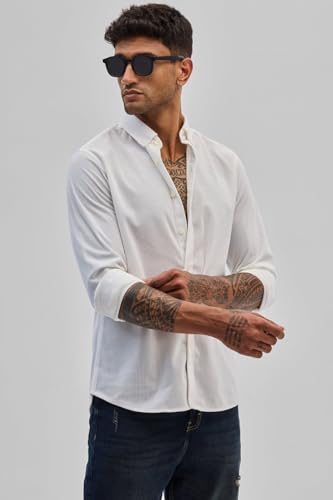Image of SNITCH White Corduroy Shirts