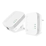 STRONG CPL AV1000 Mbps, Box CPL HomePlug AV2, Plug & Play avec Bouton Pair, Ports Ethernet Gigabit, Mode économie d’énergie, Portée de 300 mètres, Design Miniature, Kit de 2