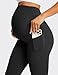 BONVIGOR Nudi Maternity Leggings Over The Belly Pregnancy Leggings with Pockets Workout Activewear Yoga Pants