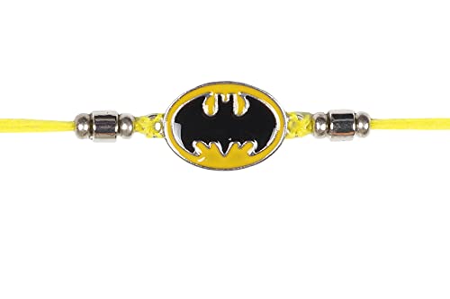 Ruci Store Stainless Steel Batman Rakhi for Kids Brother, Kids Rakhi Bracelet, Raksha Bandhan Handmade Superhero Rakhi