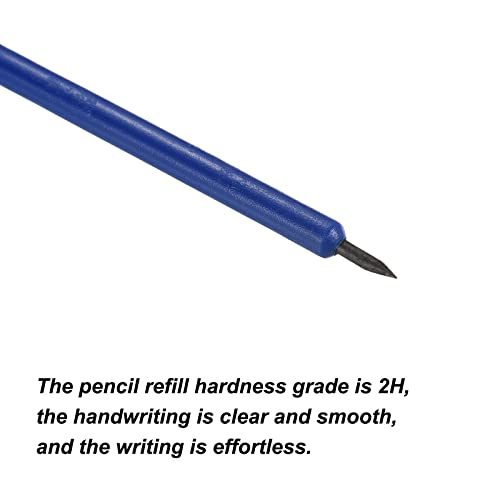 PATIKIL Golfrating Stifte mit Radiergummi 10Paket Rechteck Plastik 2H Markenstift Blau