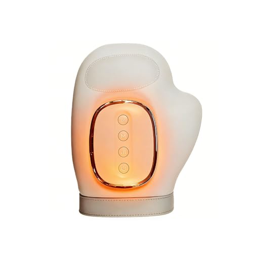 Appareil De Massage Électrique Pour Les Mains Avec Fonctions De Chauffage Et De Compression Par Airbag, Cadeau Rechargeable Unisexe, Soulage La Fatigue Des Mains (Blanc)