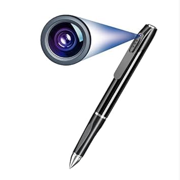 SONATA GOLD Smart Pen Camera 85 Minutes Pen Battery Life with 32GB Card Mini Slim Body Pen 1080p Camera Video Audio Recording for Home, Office and Classroom Wireless Security Cameras