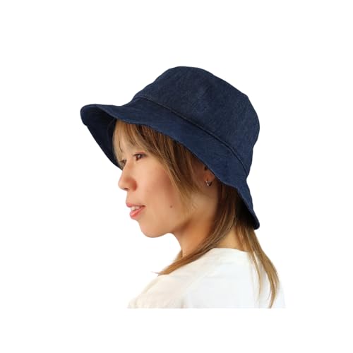 [mamodenpa] 【マモデンパ】電磁波シールド 帽子 バケットハット 高周波電磁波カット スマホ Wifi 家電から頭部を保護 EMC-228BKH (ネイビー)