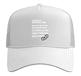 Glossary of Engineering Terms Funny Engineer Definitions Trucker Hat with Adjustable Mesh Back, White