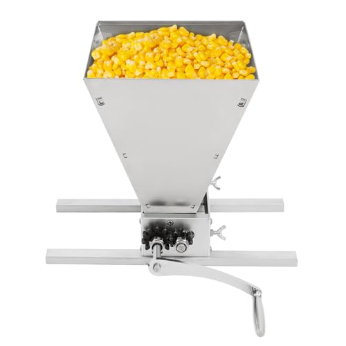 2 rollos de 4 l para trituradora de cereales con manivela, molinillo, puede con taladro eléctrico, molinillo de maíz y grano para cebada, cacahuetes, soja