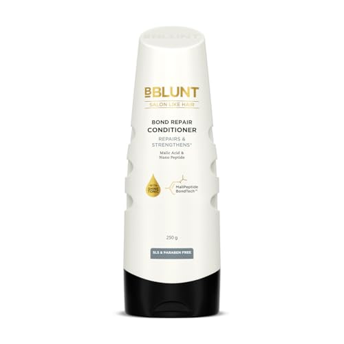 Image of BBLUNT Bond Repair Conditioner - 250 Grams | Repairs Damaged Hair By 89% In Just 1 Use* | Powered With Malipeptide Bondtech | Recommended By Hair Experts | Crafted For Unisex