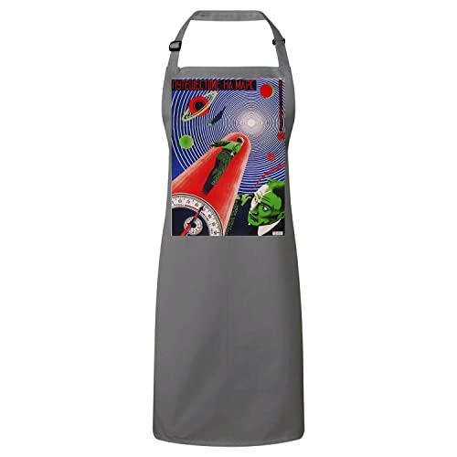 Tablier cuisine gris vintage affiche cinéma russe au design rétro soigné