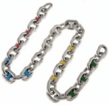 Corp Chain Markers, white chain marker 10mm 3/8in (8)