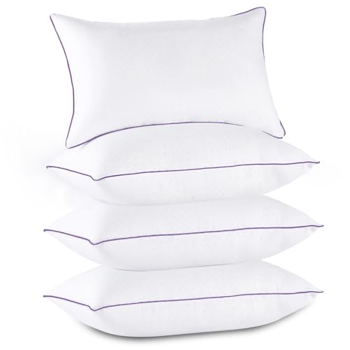 Set 4 Almohadas de Seersucker Tamaño Queen Suave miniatura 4