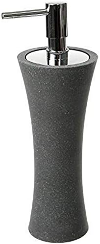 Gedy AU80-14 Aucuba Soap Dispenser, 1.5" L x 2.81" W, Black