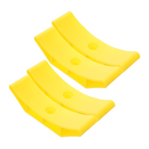 HEMOTON 4pcs Compact Dumbbell Rack Hollow Rubber Weight Holder for Kettlebells and Dumbbells Versatile Storage for Home Gym Impact Absorption Quiet Operation