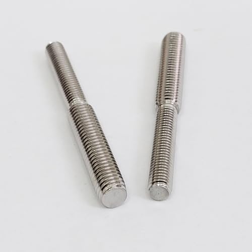 10x 80mm Double End Threaded Stud Screw Bolts 304 Stainless Steel Reduction Thread Adapter for Structural Columns Fasteners (M0 to M12) - Image 3