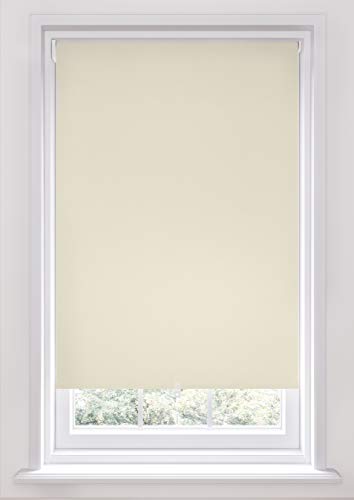 Swish Cordless Blackout Roller Blind, Buttermilk, W60 Cm x D170 Cm