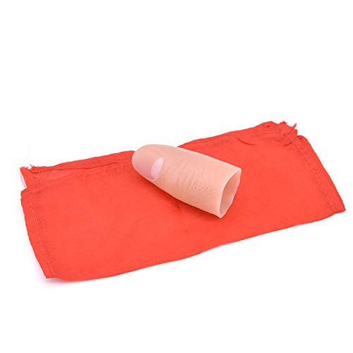 Doowops Hard Thumbs - Up False Finger Fake Thumb Tip With Silk For Vanishing, Exchanging And Appearing Magic Tricks Close Up Street Illusions Prop Comedy (1 Pc Thumbs+Silk) #TOP5