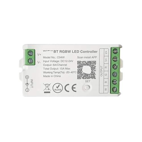 Contrôleur intelligent de bande lumineuse LED RGBW CCT Bluetooth 12V 24V