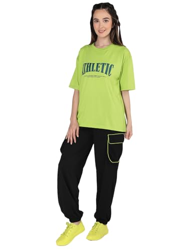 Image of CHKOKKO Casual Co ord Set For Women Stylish Summer Wear Cord Half Sleeves Round Neck Track Suit Coords Travelling Outfit Western Ladies Co ords