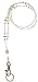 Hidden Hollow Beads Breakaway Beaded Lanyard, 34-Inch, Multi Crystal