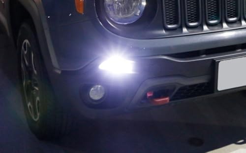 iJDMTOY White D.R.L Light Replacement Bulbs Compatible With Jeep 2015-2018 Pre-LCI Renegade by iJDMTOY - Used condition - Image 4