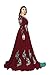 Nivah Fashion Women's Georgette Embroidery Anarkali Suit (US.G41-Maroon-M)