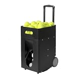 Lissontine Macchina Lanciapalle Tennis Portatile, Macchina Lanciapalle Automatica Intelligente, con Telecomando E App, Controllo Remoto E Telefono Cellulare