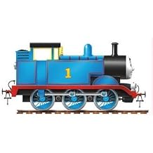 6 Inch Thomas The Tank Engine & Friends Blue No. 1 Removable Wall Decal Sticker Art Home Decor 6 inches Wide by 3 inches Tall