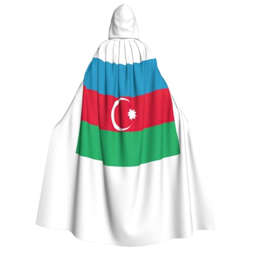 Cape à capuche Azerbaïdjan adulte pour fête de sorcière et cosplay