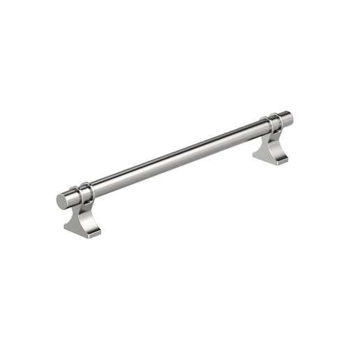 Image of Amerock Davenport 7-9 /16 inch (192mm) Center-to-Center Polished Chrome Cabinet Pull, BP3661826