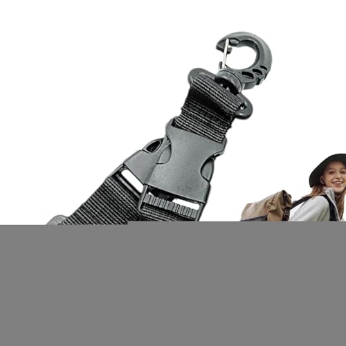 Nylon Webbing Keychain,360-Degree Rotation Carabiner Keyring | Outdoor Gear Key Ring Clip, Utility Nylon Key Ring Holder for Camping Hiking Backpack