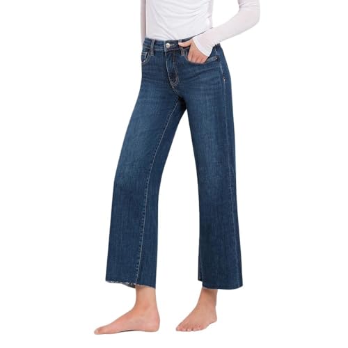 Women's Tummy Control Mid-Rise Wide Leg Jeans in Finders Keepers4