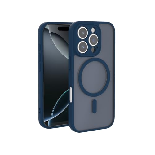 K TOMOTO Magnetic Case Compatible with iPhone 16 Pro Max, Navy Blue
